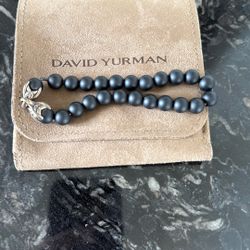 David Yurman Men’s Black Bead Bracelet