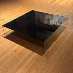 COFFEE TABLE GLASS LARGE MODERN 