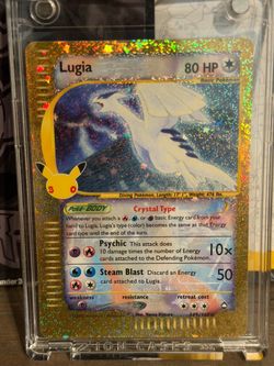 30th celebration chase Cards Lugia , Pikachu, Gangar ,Sylveon Ex, Jirachi ex