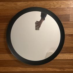 IKEA Langesund Black Circle Mirror