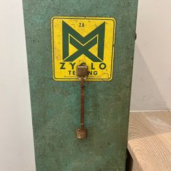 Vintage Metal Storage Box With Handle