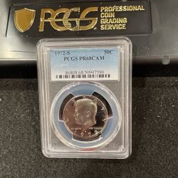 1972 S Gem Proof Kennedy Half Dollar Graded At PR68 Deep Cameo B-13