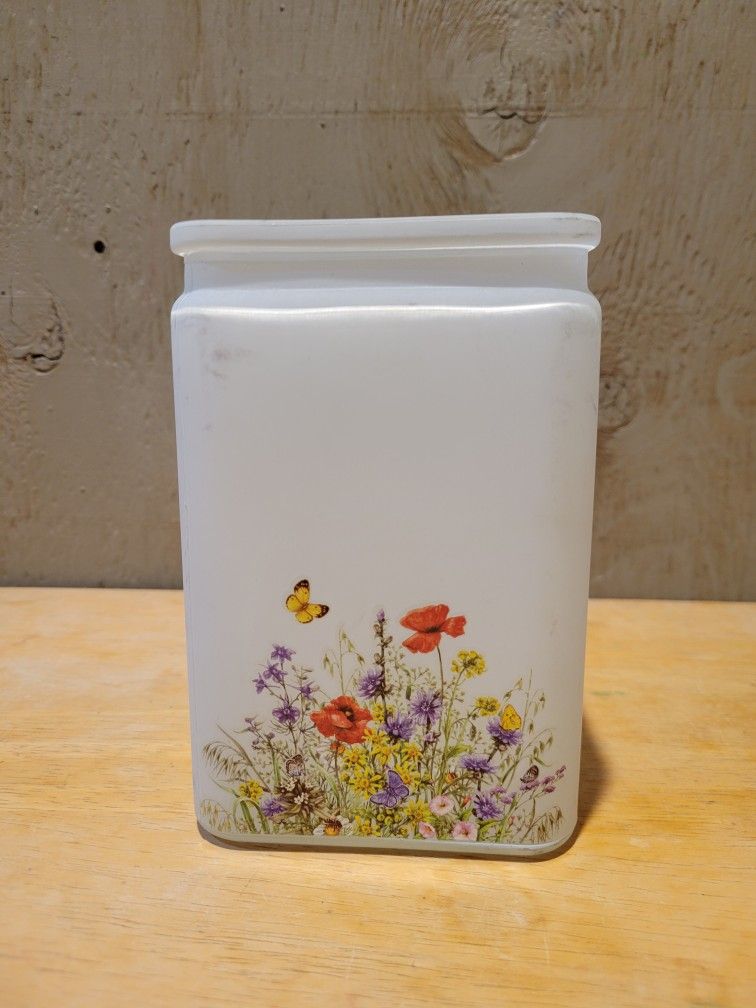 Rectangular Frosted Glass Vase