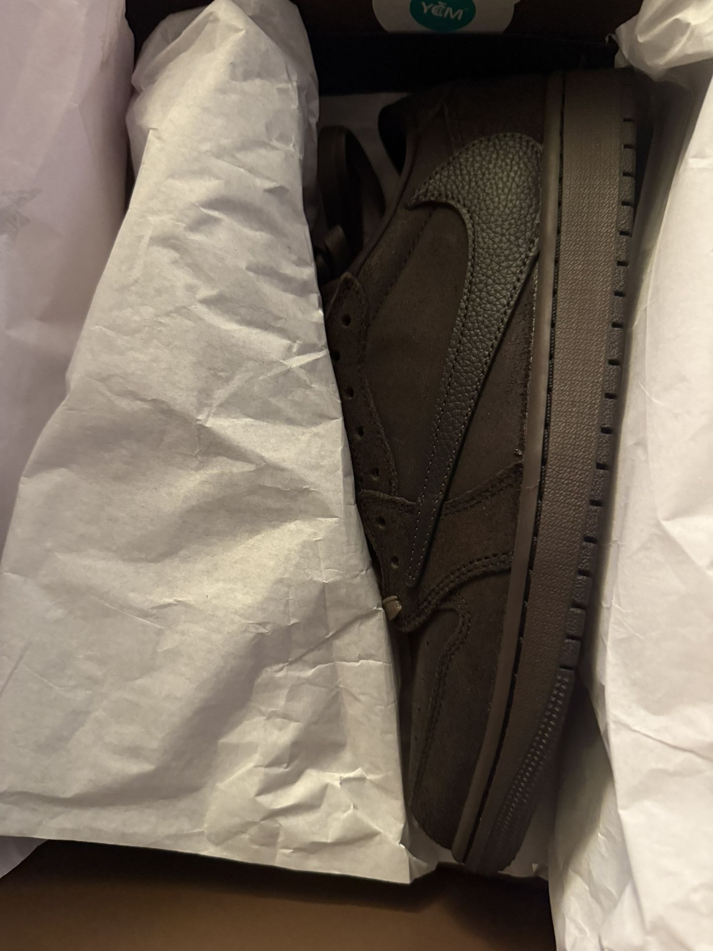TRAVIS SCOTT X JORDAN 1 LOW OG SP 'VELVET BROWN'