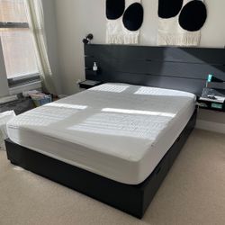 Queen IKEA NORDLI Storage Bed + Mattress
