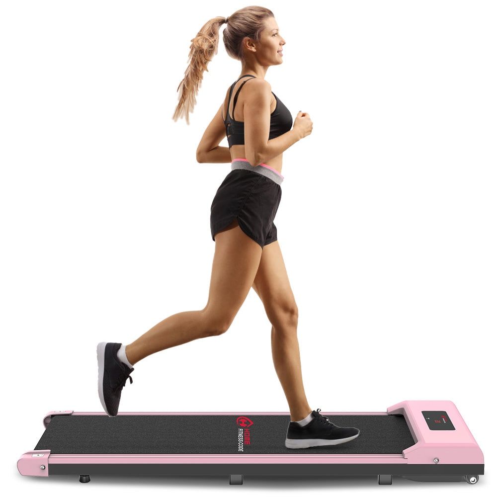 New Space Saving Motorised Treadmill Walking Machine with LCD Display