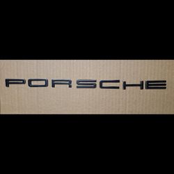 Porsche 911/912 Metal Lettering Painted Black  Thumbnail
