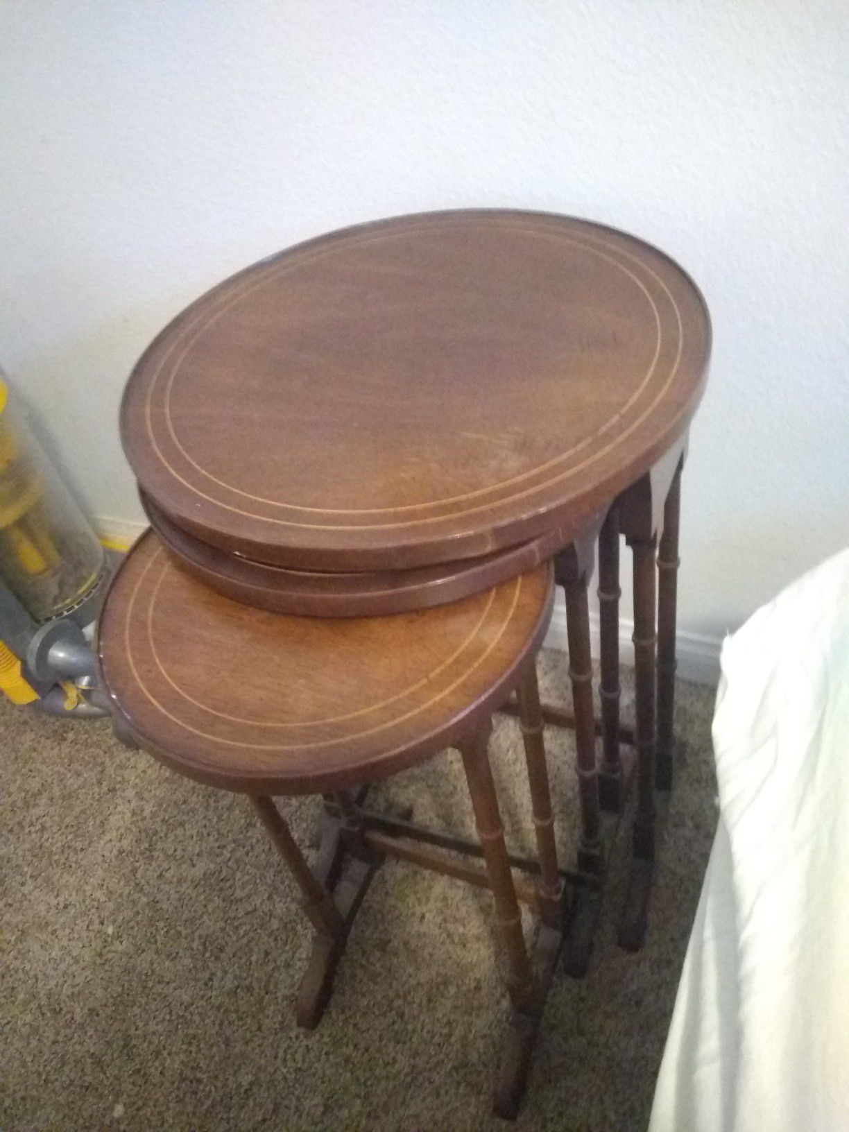 Brandy nesting tables American made very old