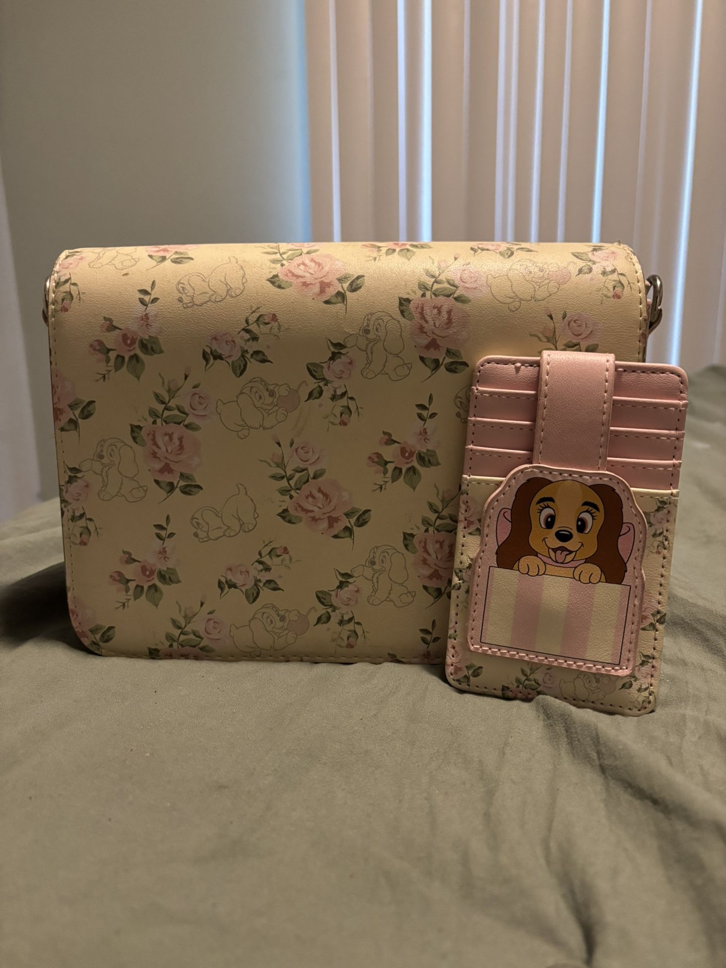 Lady And The Tramp Loungefly Crossbody Bag With Matching Wallet