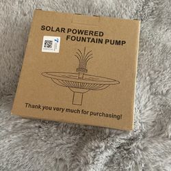 Solar Powered Fountain  Pump