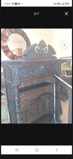 Renaissance Revival Hunt Bookcase / Vitrine