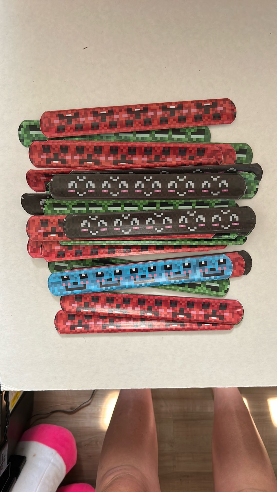 Minecraft Slap Bracelets