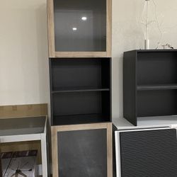 IKEA Storage Cabinet (w/doors+hinges+shelves)