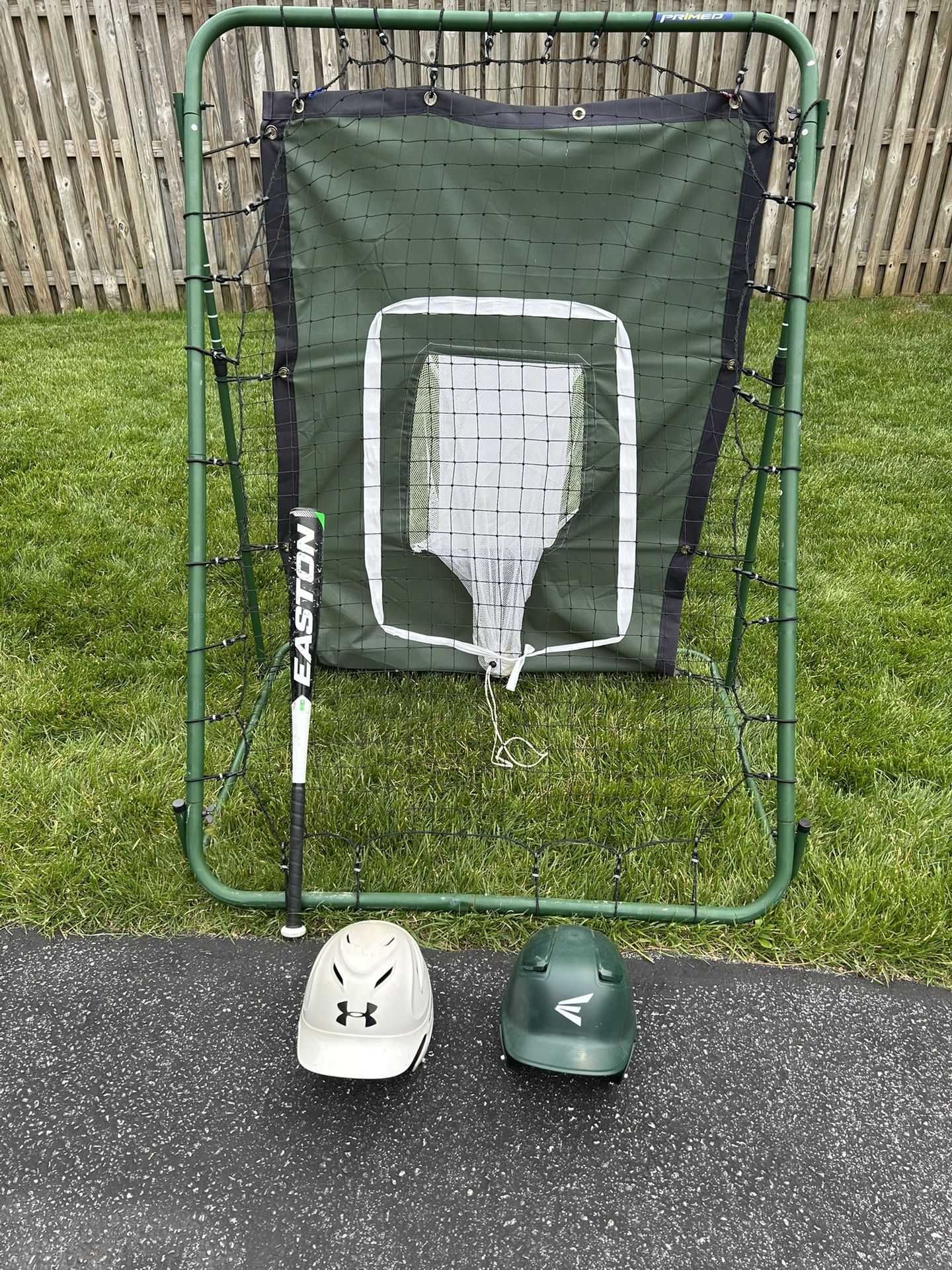 Baseball Helmets And Bat