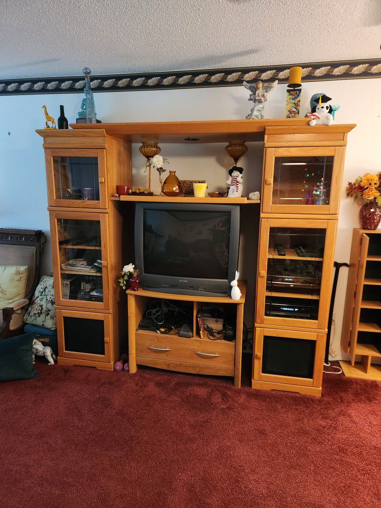 3 Piece Entertainment Center FREE AT CURB.