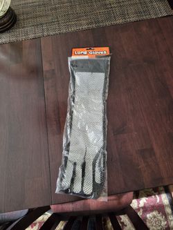 Halloween fishnet long gloves