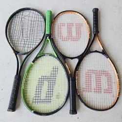 Tennis Rackets (Wilson, Prince)