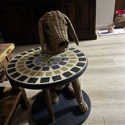 Tall dog side Table 