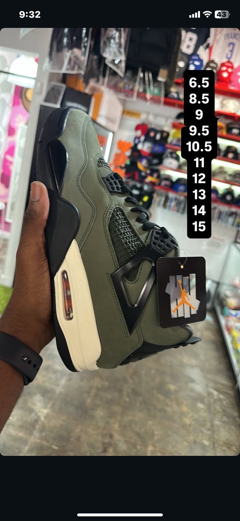 Undefeated X Air Jordan 4 Retro 2025