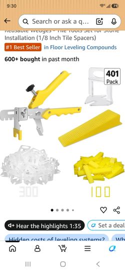 Tile leveling system