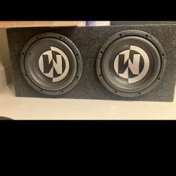 2 Memphis 10 Inch Subwoofers Model:15-pr10s4 IN Box