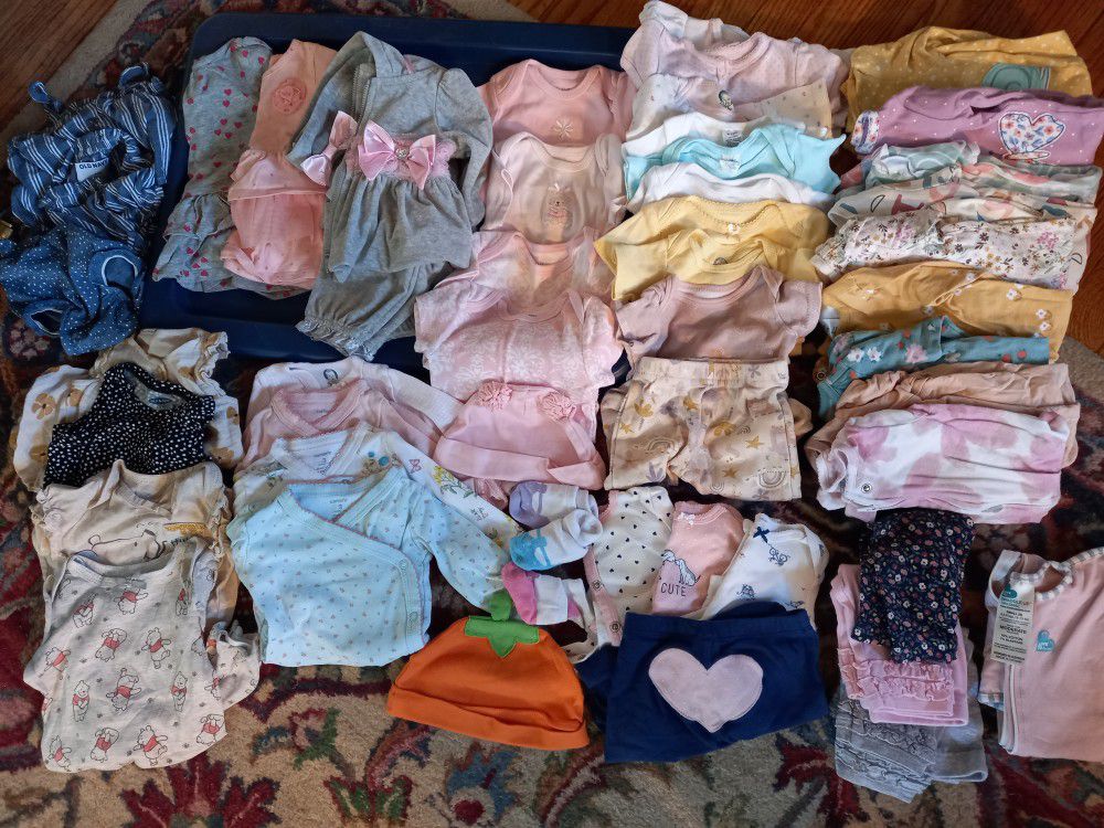 Baby Girl 0-3mo Clothes Bundle