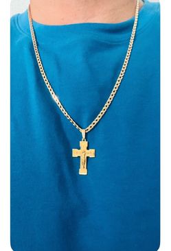 14K Solid Gold Chain and Pendant For Wedding 20Gr 24 Inches Long