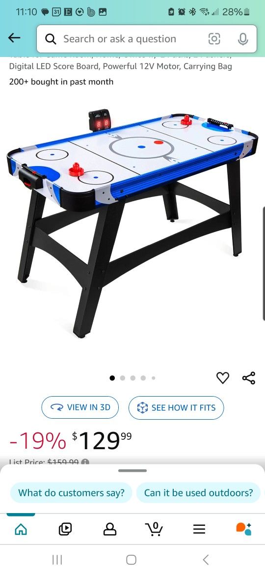 Mid Size Arcade Style Hockey Table