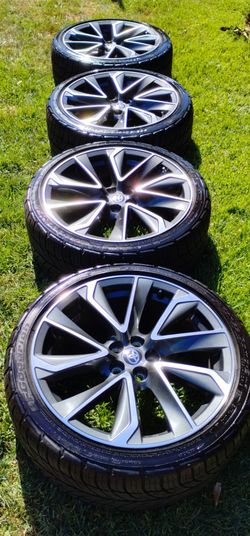 2024 LIKE NEW OEM TOYOTA COROLLA 18" WHEELS WITH LIKE NEW TIRES FOR ANY COROLLA PRIUS MATRIX SCION SUBARU OR LEXUS CT WITH 5X100