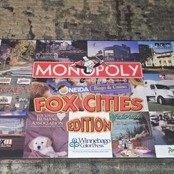 Monopoly Fox Cities (Wisconsin)  Edition (2003) Brand New & Factory Sealed!
