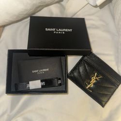 YSL Card Holder With Box 