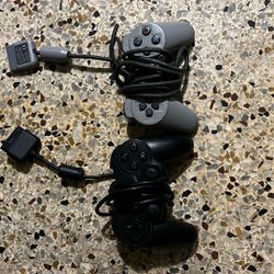 PlayStation 2.       2 Controllers For 19
