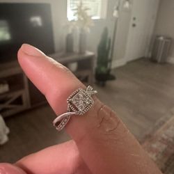 White Gold Ring Real Diamond 💍💎