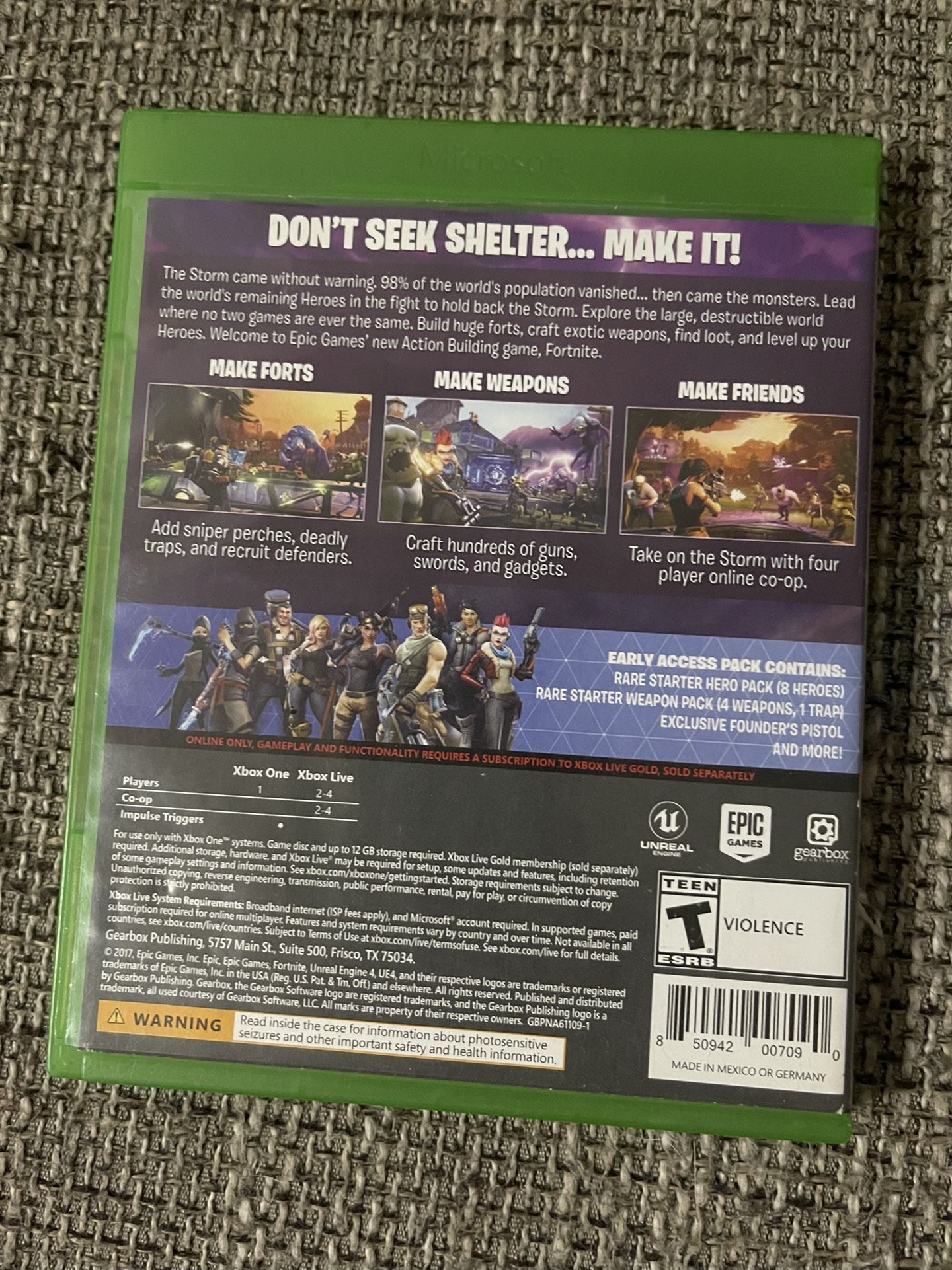 Xbox One Fortnite Game Disc and Case. Hard to find!!! for Sale in Canton,  GA - OfferUp