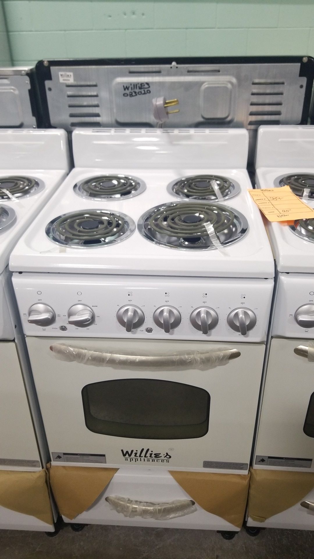 Willie's new 20" electric coil top Stove