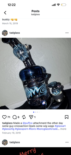 Vase for puff co