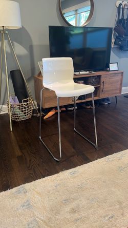 Ikea White Modern Bar Stool