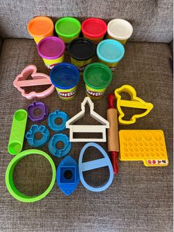 A Variety of Play Doh Items