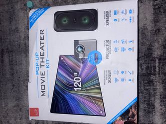 iLive Pop-Up Movie Theater Kit - Projector, 120" Screen & Speaker