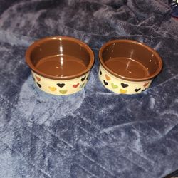 Dog Or Cat Food Bowls 2pc Set