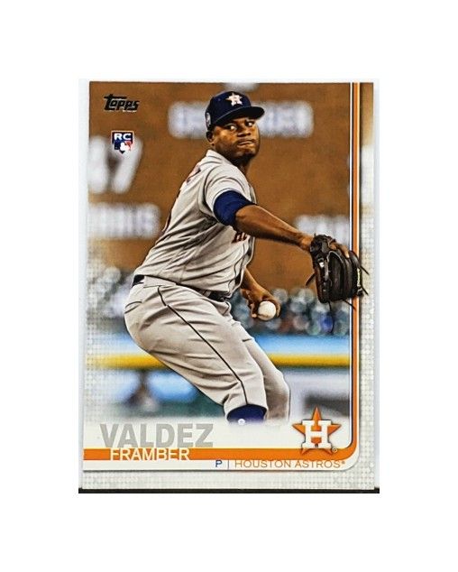 FRAMBER VALDEZ ROOKIE "FLAGSHIP" 2019 TOPPS SERIES 2 #376, HOUSTON ASTROS