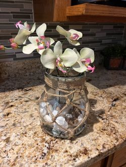 BEAUTIFUL SILK FLOWER ORCHID DECOR🌴🌺