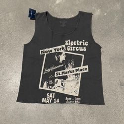 Grey brandy melville graphic tank top