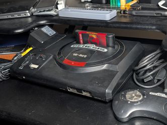 Sega Genesis with Mortal Kombat + Kontroller – Tested & Working!