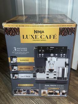 Ninja Luxe Café Premier Series 3-in-1 Espresso, Coffee and Cold Brew Machine Stainless Steel