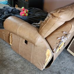 Free Leather Chaise Lounger 