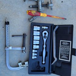 Blue point Pry Bar,bearing Puller, Electric Screw Driver, F Clamp,O Ratchet Metric