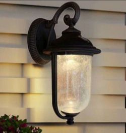 Antique Black Hardwired Integrated LED Outdoor Wall Light