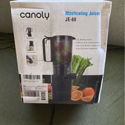 Canoly Masticating Juicer JE-68 Sealed In Box