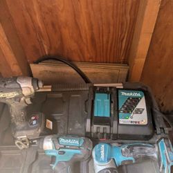 Makita Light Drill Charger And Battery With An Extra Drill